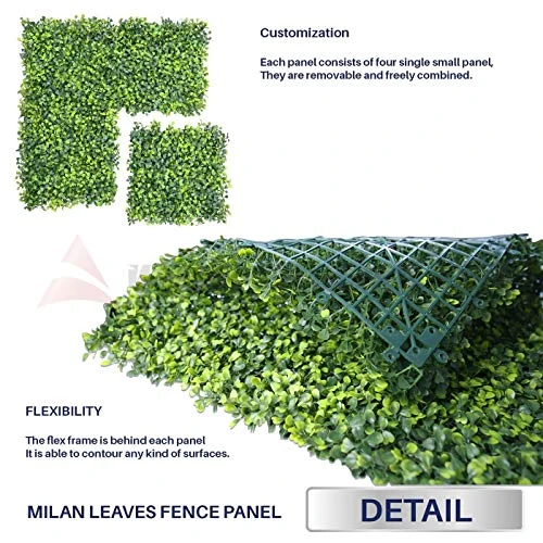 · Petgrow · Realistic & Thick Artificial Hedge Boxwood Fence Privacy Screen Panels, UV Protection Fresh Faux Foliage Backdrop Wall Decor For Indoor Outdoor, 72 Pack 6 · Petgrow · Realistic & Thick Artificial Hedge Boxwood Fence Privacy Screen Panels, UV Protection Fresh Faux Foliage Backdrop Wall Decor For Indoor Outdoor, 72 Pack - Image 4
