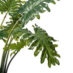 Vickerman Everyday Artificial Grand Philodendron Bush 25" Tall - Green Indoor Potted Philo Bush - Faux Decor For Home Or Office Greenery -Artificial Trees Store 51kKxyKn8tL