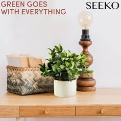 Seeko Fake Plants For Home Décor, Shelf, Office, Bathroom, Laundry Room - Artificial Plants For Home Décor Indoor, Faux Plants - Ceramic Potted Farmhouse Decor 11 Seeko Fake Plants For Home Décor, Shelf, Office, Bathroom, Laundry Room - Artificial Plants For Home Décor Indoor, Faux Plants - Ceramic Potted Farmhouse Decor -Artificial Trees Store 51l4lZmdkeL