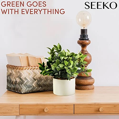 Seeko Fake Plants For Home Décor, Shelf, Office, Bathroom, Laundry Room - Artificial Plants For Home Décor Indoor, Faux Plants - Ceramic Potted Farmhouse Decor 7 Seeko Fake Plants For Home Décor, Shelf, Office, Bathroom, Laundry Room - Artificial Plants For Home Décor Indoor, Faux Plants - Ceramic Potted Farmhouse Decor - Image 5
