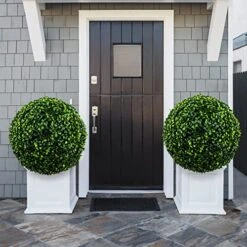 A&R A & R 2 Pcs 18.90" Artificial Boxwood Balls, 4 Layers Artificial Plant Topiary Ball With Extra Leaves, A Scent Pouch A& 20 Zip Ties, UV Protected Faux Spheres Set For Indoor & Outdoor Decor -Artificial Trees Store 51lH2sFrlbL