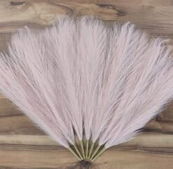 Efolki 7 PCS Artificial Faux Pampas Grass Farmhouse Boho Decor 17" Small-tall Pompous Grass,bedroom Living Room Decor,kitchen Home Office Decor, Vase Filler Fake Grass Flowers Plants,fall Spring Decor