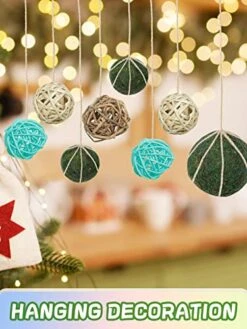 10Pack Decorative Faux Dried Moss Balls And 8Pack Wicker Rattan Balls- Artificial Green Plant Mossy Wicker Rattan Cord Balls Set For Summer Vase Dough Bowl Filler Home Garden Party Wedding Display -Artificial Trees Store 51ljNlzgnkL