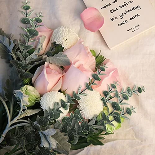 24pcs Eucalyptus Stems Decor, Real Touch Fake Eucalyptus For Flower Arrangements, Artificial Eucalyptus Leaves Faux Greenery Branches Bulk For Home Office Centerpiece Wedding Bouquet Decoration 6 24pcs Eucalyptus Stems Decor, Real Touch Fake Eucalyptus For Flower Arrangements, Artificial Eucalyptus Leaves Faux Greenery Branches Bulk For Home Office Centerpiece Wedding Bouquet Decoration - Image 4