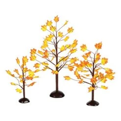 Department 56 Village Autumn Maple Trees (Set Of 3)