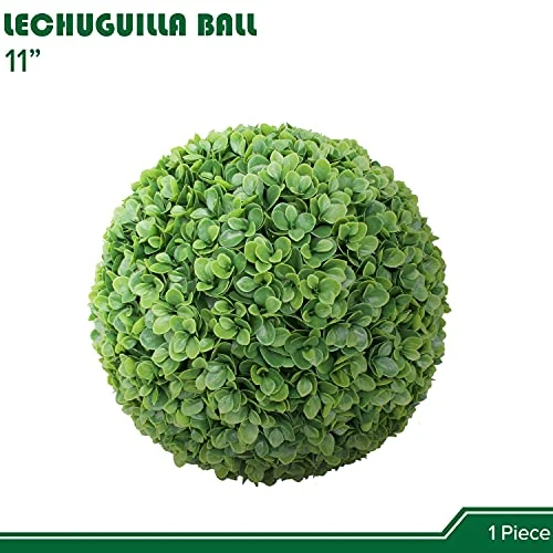 APICRED Boxwood Balls Artificial Topiary Ball Lifelike Plants Topiary Boxwood For Home Garden, Patio, Planter, Deck, Backyard Indoor/Outdoor Decore, 11 ", 2 Packs 4 APICRED Boxwood Balls Artificial Topiary Ball Lifelike Plants Topiary Boxwood For Home Garden, Patio, Planter, Deck, Backyard Indoor/Outdoor Decore, 11 ", 2 Packs - Image 2