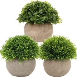 Briful Small Fake Plants Faux Potted Plant Mini Artificial Plants For For Home Table Office Room Desk Bathroom Shelf Kitchen Farmhouse Mantel Decoration -Artificial Trees Store 51meO7bX9wL. AC