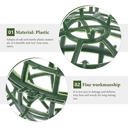 EXCEART 5pcs Plastic Frame For Artificial Boxwood Topiary Ball DIY Flower Ball Grass Balls Flower Arrangement Holder Egg Floral Cage For Garden Home Decor, 30X30cm, P03HO1650ZW4CHWISSDKNXVC 6 EXCEART 5pcs Plastic Frame For Artificial Boxwood Topiary Ball DIY Flower Ball Grass Balls Flower Arrangement Holder Egg Floral Cage For Garden Home Decor, 30X30cm, P03HO1650ZW4CHWISSDKNXVC - Image 4