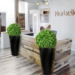 SunnyRoyal Topiary Ball Artificial Outdoor Boxwood Balls Topiary Lifelike Plants, Round Topiary For Indoor/Outdoor Decore, Rose Leaf 15 Inch, 1 Piece 21 SunnyRoyal Topiary Ball Artificial Outdoor Boxwood Balls Topiary Lifelike Plants, Round Topiary For Indoor/Outdoor Decore, Rose Leaf 15 Inch, 1 Piece -Artificial Trees Store 51nHU1Xj69L