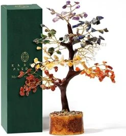 Handcrafted Healing Crystal Trees (Set Of 12), Bonsai Tree For Positive Energy & Chakra Balance, Feng Shui Tree Of Life, Perfect Home/Desk Decor, Reiki Good Luck Crystal Gifts By KarmaPledge -Artificial Trees Store 51o9opxY3rL. AC