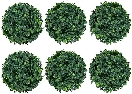 NaienCraft, Pack Of 6 Artificial Plant Topiary Ball Faux Boxwood Decorative Balls For Home Wedding Hanging Decor 8 NaienCraft, Pack Of 6 Artificial Plant Topiary Ball Faux Boxwood Decorative Balls For Home Wedding Hanging Decor - Image 6
