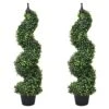 Lvydec 2 Pack Artificial Boxwood Topiary Tree, 3ft Topiary Plants Potted Trees Decoration For Front Porch Home Living Room, Indoor/Outdoor Use -Artificial Trees Store 51oQIEZUfJL