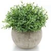 Velener Mini Sage Green Potted Boxwood Topiary Artificial Plants For Home Decor Indoor, Farmhouse House Plant Office Small Desk Shelf Apartment Coffee Bar Bathroom Decor Guest Room, Small Fake Plant -Artificial Trees Store 51oT6MweekL