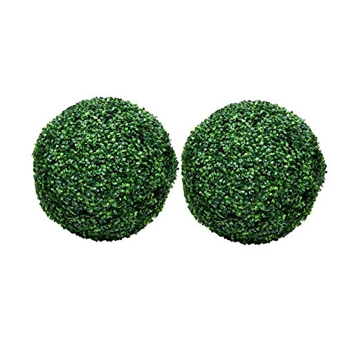 15 Inch Artificial Boxwood Balls Topiary, Faux Plants Boxwood Decorative Balls For Backyard, Balcony,Garden, Wedding And Home Décor (2 Pack) 3 15 Inch Artificial Boxwood Balls Topiary, Faux Plants Boxwood Decorative Balls For Backyard, Balcony,Garden, Wedding And Home Décor (2 Pack)