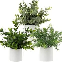 Briful Mini Fake Plants Set Of 2 Small Faux Plant Eucalyptus Rosemary Greenery Potted Plants Artificial Decor For Home Table Office Room Desk Bathroom Shelf Kitchen Farmhouse Mantel Decoration 22 Briful Mini Fake Plants Set Of 2 Small Faux Plant Eucalyptus Rosemary Greenery Potted Plants Artificial Decor For Home Table Office Room Desk Bathroom Shelf Kitchen Farmhouse Mantel Decoration -Artificial Trees Store 51qImqhabyL. AC