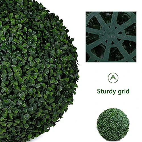 FTL&HONG Artificial Boxwood Ball 13in,15in,19in,23in,Artificial Plant Trim Ball Green,No Installation -Lifelike Plants,for Indoor Outdoor Decor 7 FTL&HONG Artificial Boxwood Ball 13in,15in,19in,23in,Artificial Plant Trim Ball Green,No Installation -Lifelike Plants,for Indoor Outdoor Decor - Image 5