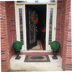 CUCUFA Artificial Plant Topiary Ball, 2Pcs Faux Boxwood Ball Outdoor Uv Resistant Greenery Shrubs Plants Garden Spheres Decorative 12 CUCUFA Artificial Plant Topiary Ball, 2Pcs Faux Boxwood Ball Outdoor Uv Resistant Greenery Shrubs Plants Garden Spheres Decorative -Artificial Trees Store 51qfcqn7dQL