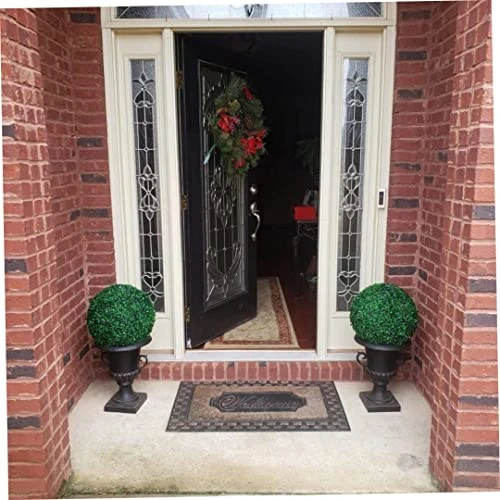 CUCUFA Artificial Plant Topiary Ball, 2Pcs Faux Boxwood Ball Outdoor Uv Resistant Greenery Shrubs Plants Garden Spheres Decorative 6 CUCUFA Artificial Plant Topiary Ball, 2Pcs Faux Boxwood Ball Outdoor Uv Resistant Greenery Shrubs Plants Garden Spheres Decorative - Image 4