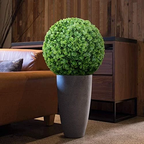 FLORALEAF 15" Artificial Boxwood Topiary Ball Topiary Tree Plants Lifelike Substitute Artifical Plant Balls For Wedding Decore -Indoor/Outdoor Decoration, Rose Leaf, 1 Piece 15 FLORALEAF 15" Artificial Boxwood Topiary Ball Topiary Tree Plants Lifelike Substitute Artifical Plant Balls For Wedding Decore -Indoor/Outdoor Decoration, Rose Leaf, 1 Piece - Image 13