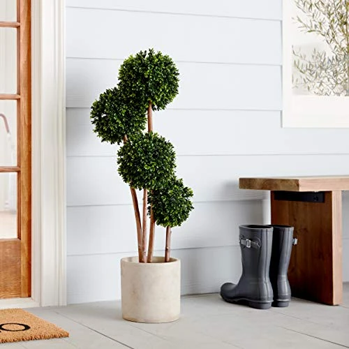 Nearly Natural 5486 Boxwood Topiary Artificial Tree UV Resistant, Green 8 Nearly Natural 5486 Boxwood Topiary Artificial Tree UV Resistant, Green - Image 6