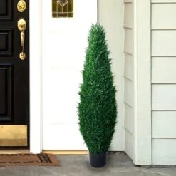 Home Pure Garden Artificial Cypress Topiary-23” Ball Style Faux Plant In Sturdy Realistic Indoor Or Outdoor Potted Shrub Décor 19 Home Pure Garden Artificial Cypress Topiary-23” Ball Style Faux Plant In Sturdy Realistic Indoor Or Outdoor Potted Shrub Décor -Artificial Trees Store 51rWA71MJcL. AC