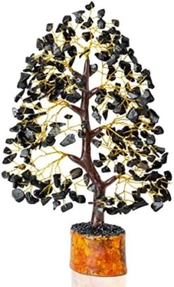 7 Chakra Crystal Tree Of Life - Handmade Feng Shui Bonsai, Attract Good Luck - Gemstone Tree, Home Decoration Crystals - Seven Chakra Tree For Positive Energy, Meditation Accessories, Money Tree Gift -Artificial Trees Store 51rnuFyd60L. AC