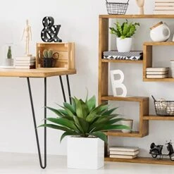 Ferrgoal Artificial Plants Fake Agave Succulent Plant 28 Inch Big Size Faux Succulents Stems For Indoor Outdoor Realistic & Natural Home Decor Plants For Office Perfect Housewarming Gift Green 2 Pack -Artificial Trees Store 51rq1uUCQPL