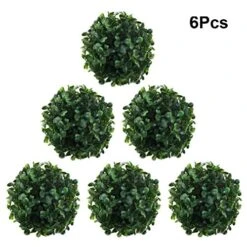 ARTIBETTER 6pcs 10cm Artificial Boxwood Ball Topiary Plants Round For Home Wedding Party Decor Garden Front Patio Planter Deck Backyard Indoor Outdoor Decor Green 12 ARTIBETTER 6pcs 10cm Artificial Boxwood Ball Topiary Plants Round For Home Wedding Party Decor Garden Front Patio Planter Deck Backyard Indoor Outdoor Decor Green -Artificial Trees Store 51rzhWaB7EL