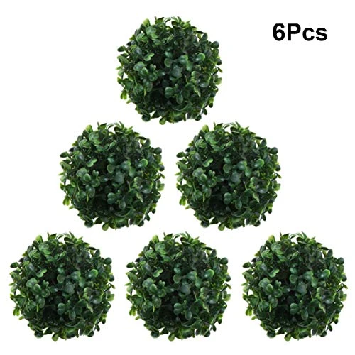 ARTIBETTER 6pcs 10cm Artificial Boxwood Ball Topiary Plants Round For Home Wedding Party Decor Garden Front Patio Planter Deck Backyard Indoor Outdoor Decor Green 6 ARTIBETTER 6pcs 10cm Artificial Boxwood Ball Topiary Plants Round For Home Wedding Party Decor Garden Front Patio Planter Deck Backyard Indoor Outdoor Decor Green - Image 4