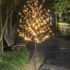 LIGHTSHARE 6.5 Feet 208L LED Lighted Cherry Blossom Tree, Warm White, Decorate Home Garden, Spring, Summer, Wedding, Birthday, Christmas Holiday, Party, For Indoor And Outdoor Use -Artificial Trees Store 51sI0KfvePL