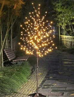 LIGHTSHARE 6.5 Feet 208L LED Lighted Cherry Blossom Tree, Warm White, Decorate Home Garden, Spring, Summer, Wedding, Birthday, Christmas Holiday, Party, For Indoor And Outdoor Use