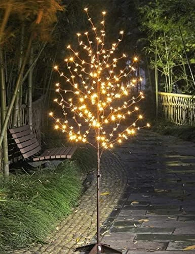 LIGHTSHARE 6.5 Feet 208L LED Lighted Cherry Blossom Tree, Warm White, Decorate Home Garden, Spring, Summer, Wedding, Birthday, Christmas Holiday, Party, For Indoor And Outdoor Use 9 LIGHTSHARE 6.5 Feet 208L LED Lighted Cherry Blossom Tree, Warm White, Decorate Home Garden, Spring, Summer, Wedding, Birthday, Christmas Holiday, Party, For Indoor And Outdoor Use - Image 7