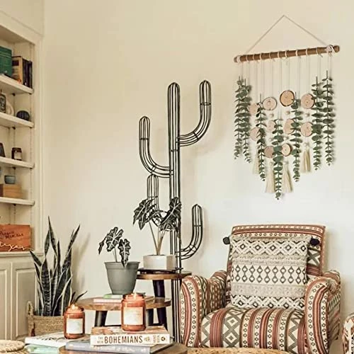 Bathroom Decor Artificial Eucalyptus Hanging Wall Decor Fake Eucalyptus Greenery Leaves Stems Wall Hanging Plants On 16.5 Inch Wooden Stick Boho Rustic Farmhouse Decor For Bedroom Kitchen Dining Room 7 Bathroom Decor Artificial Eucalyptus Hanging Wall Decor Fake Eucalyptus Greenery Leaves Stems Wall Hanging Plants On 16.5 Inch Wooden Stick Boho Rustic Farmhouse Decor For Bedroom Kitchen Dining Room - Image 5