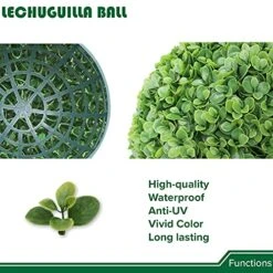 APICRED Boxwood Balls Artificial Topiary Ball Lifelike Plants Topiary Boxwood For Home Garden, Patio, Planter, Deck, Backyard Indoor/Outdoor Decore, 11 ", 2 Packs 20 APICRED Boxwood Balls Artificial Topiary Ball Lifelike Plants Topiary Boxwood For Home Garden, Patio, Planter, Deck, Backyard Indoor/Outdoor Decore, 11 ", 2 Packs -Artificial Trees Store 51t0dYgBWnS