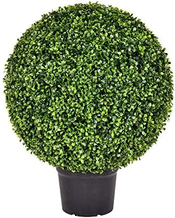 Vickerman Everyday 24 Inch Artificial Boxwood Topiary Ball - UV Resistant Indoor Outdoor - Potted Natural Green - Home Patio Tabletop Faux Bush Decoration 7 Vickerman Everyday 24 Inch Artificial Boxwood Topiary Ball - UV Resistant Indoor Outdoor - Potted Natural Green - Home Patio Tabletop Faux Bush Decoration - Image 5