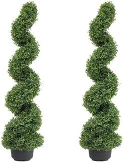 Two 43.3 Inch/3.6 Ft Artificial Spiral Topiary Trees Boxwood Spiral Trees Artificial Topiaries Trees 15 Two 43.3 Inch/3.6 Ft Artificial Spiral Topiary Trees Boxwood Spiral Trees Artificial Topiaries Trees -Artificial Trees Store 51tIgDUbgZL. AC
