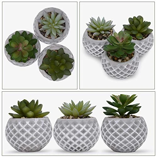 Succulent Decor, Fake Succulents, Succulent Wall Decor, Succulents Artificial Decor, Small Fake Plant, Succulent Decoration, Potted Plants, Set Of 3 Succulents 6 Succulent Decor, Fake Succulents, Succulent Wall Decor, Succulents Artificial Decor, Small Fake Plant, Succulent Decoration, Potted Plants, Set Of 3 Succulents - Image 4