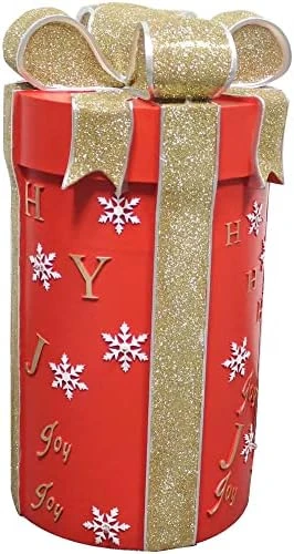 Fraser Hill Farm Christmas Pedestal Topiary Decoration | 4-Ft. Tall In Resin Urn | FFRS050-0FIN-RED, Red, Green, Black, Gold 8 Fraser Hill Farm Christmas Pedestal Topiary Decoration | 4-Ft. Tall In Resin Urn | FFRS050-0FIN-RED, Red, Green, Black, Gold - Image 6