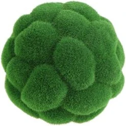 BESPORTBLE Fake Rocks Artificial Plant Moss Ball Topiary Ball Ornament For Garden Topiary Tree Wedding Party Hanging Wall Decoration Green 15CM Greenery Balls -Artificial Trees Store 51urDfSp2ML. AC