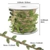 Natural Jute Twine, 66 Feet 5mm Burlap Leaf Ribbon, Braided Decoration Vine With Artificial Green Leaves For Jungle Safari Themed Party Birthday Wedding Garden Home Decor(1 Roll) 2 Natural Jute Twine, 66 Feet 5mm Burlap Leaf Ribbon, Braided Decoration Vine With Artificial Green Leaves For Jungle Safari Themed Party Birthday Wedding Garden Home Decor(1 Roll) -Artificial Trees Store 51v3yHyJE2S