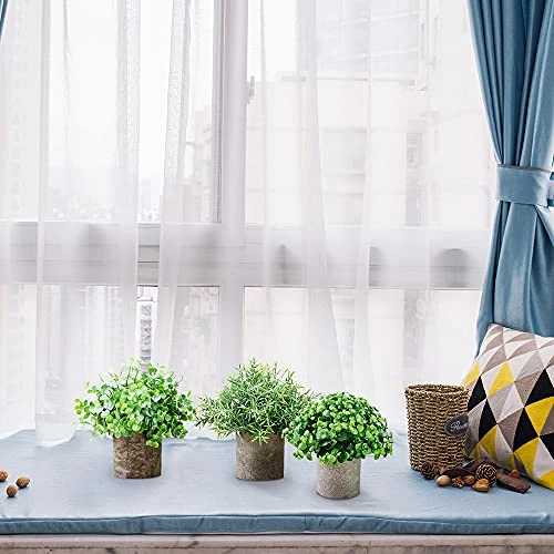Vista Mini Potted Fake Plants Eucalyptus Artificial Plants Boxwood And Rosemary 3 Pack Neutral Color Pot In Home Office Desk Decoration 7 Vista Mini Potted Fake Plants Eucalyptus Artificial Plants Boxwood And Rosemary 3 Pack Neutral Color Pot In Home Office Desk Decoration - Image 5