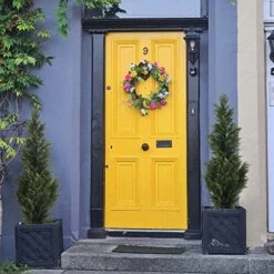 LUWENER Two 4FT Artificial Cedar Topiary Trees,Fake Topiary Outdoor Plants In Pot, UV Rated Plant For The Front Door,Christmas Decor,Garden Decor -Artificial Trees Store 51vK7hd7NAL