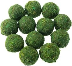 10Pack Decorative Faux Dried Moss Balls And 8Pack Wicker Rattan Balls- Artificial Green Plant Mossy Wicker Rattan Cord Balls Set For Summer Vase Dough Bowl Filler Home Garden Party Wedding Display -Artificial Trees Store 51vNKtJTU1L. AC
