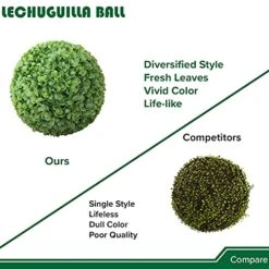 APICRED Boxwood Balls Artificial Topiary Ball Lifelike Plants Topiary Boxwood For Home Garden, Patio, Planter, Deck, Backyard Indoor/Outdoor Decore, 11 ", 2 Packs 21 APICRED Boxwood Balls Artificial Topiary Ball Lifelike Plants Topiary Boxwood For Home Garden, Patio, Planter, Deck, Backyard Indoor/Outdoor Decore, 11 ", 2 Packs -Artificial Trees Store 51vWUfzv9tS