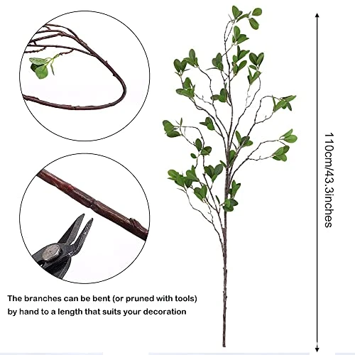 SzJias Faux Stems Artificial Branches For Vase Faux Branches Greenery Plant Stems For Vase Fake Tree Branches (3 Branches, 43.3 Inch/Branches) 6 SzJias Faux Stems Artificial Branches For Vase Faux Branches Greenery Plant Stems For Vase Fake Tree Branches (3 Branches, 43.3 Inch/Branches) - Image 4