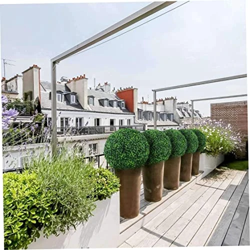 CUCUFA Artificial Plant Topiary Ball, 2Pcs Faux Boxwood Ball Outdoor Uv Resistant Greenery Shrubs Plants Garden Spheres Decorative 3 CUCUFA Artificial Plant Topiary Ball, 2Pcs Faux Boxwood Ball Outdoor Uv Resistant Greenery Shrubs Plants Garden Spheres Decorative
