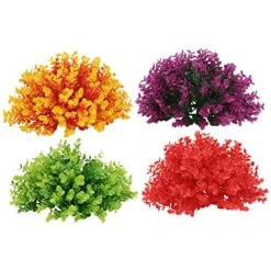 Cabilock 4pcs Artificial Grass Ball Decorative Faux Topiary Plant Ball Ornament For Garden Wedding Party Hanging Wall Decoration