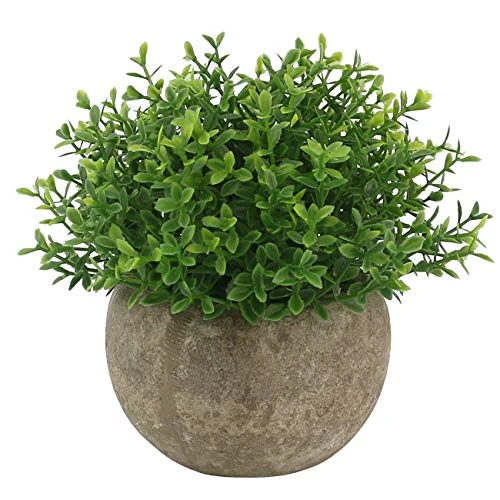 Ogrmar 4PCS Mini Plastic Artificial Plants Grass In Pot/Small Artificial Faux Greenery/Mini Plants Topiary Shrubs Fake Plants For Bathroom, House Decorations 4 Ogrmar 4PCS Mini Plastic Artificial Plants Grass In Pot/Small Artificial Faux Greenery/Mini Plants Topiary Shrubs Fake Plants For Bathroom, House Decorations - Image 2