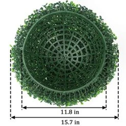 Sunnyglade 2 PCS 15.7 Inch 4 Layers Artificial Plant Topiary Ball Faux Boxwood Decorative Balls For Backyard, Balcony,Garden, Wedding And Home Décor (15.7 Inch) 16 Sunnyglade 2 PCS 15.7 Inch 4 Layers Artificial Plant Topiary Ball Faux Boxwood Decorative Balls For Backyard, Balcony,Garden, Wedding And Home Décor (15.7 Inch) -Artificial Trees Store 51wiwMVNsYL