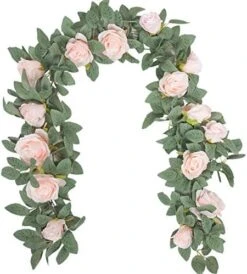 Der Rose 2 Pack 13Ft Artificial Eucalyptus Flower Garland With Fake Rose Flower Vine Seeded Eucalyptus Leaves Greenery Garland For Wedding Table Runner Backdrop Party Centerpiece Room Decor (White) 25 Der Rose 2 Pack 13Ft Artificial Eucalyptus Flower Garland With Fake Rose Flower Vine Seeded Eucalyptus Leaves Greenery Garland For Wedding Table Runner Backdrop Party Centerpiece Room Decor (White) -Artificial Trees Store 51wjHaX9uBL. AC
